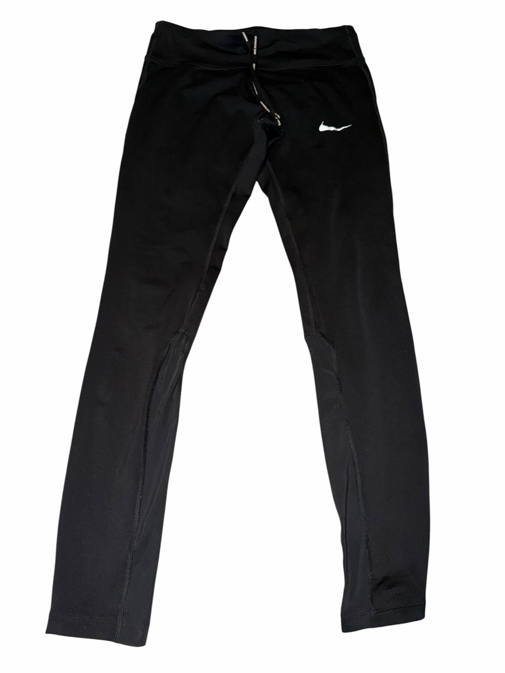 Nike Black Women's Performance Leggings with White Swoosh